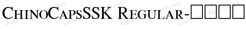 ChinoCapsSSK Regular字体转换